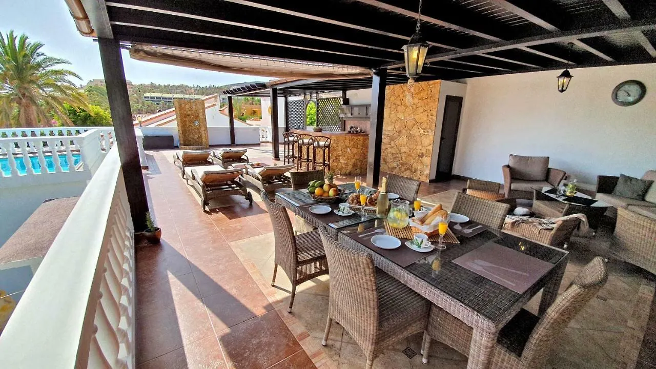 Ferienhaus Casa Veronica - Morro Jable - Pool - Wifi - Meerblick别墅 0*, 莫罗德哈布雷